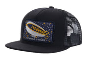 Size OS Supreme 5 Panel Hat “Blimp Black” Brand New