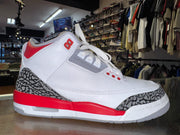 Size 6.5y Air Jordan 3 "Fire Red"