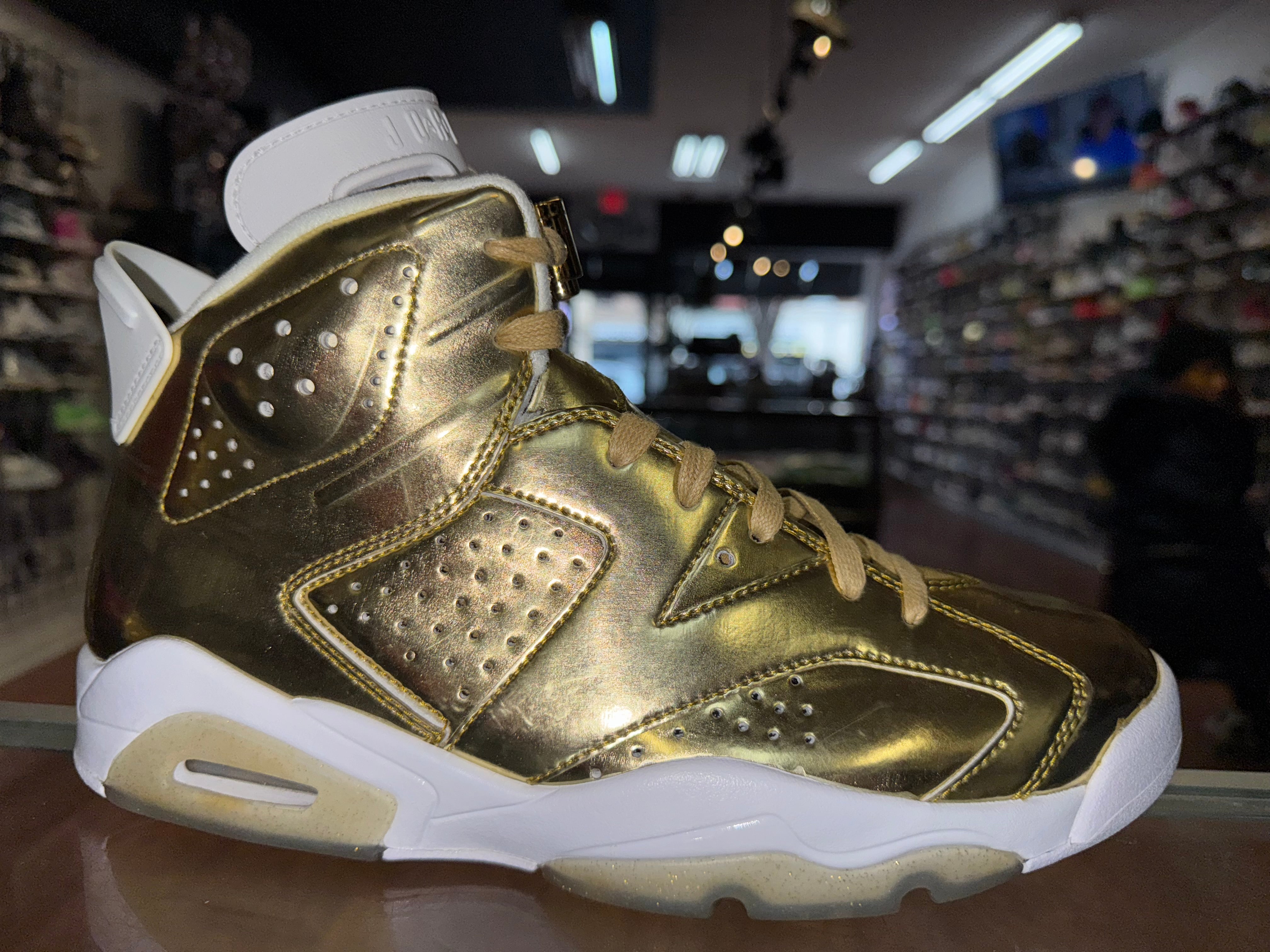 Size 9 Air Jordan 6 Pinnacle "Gold"