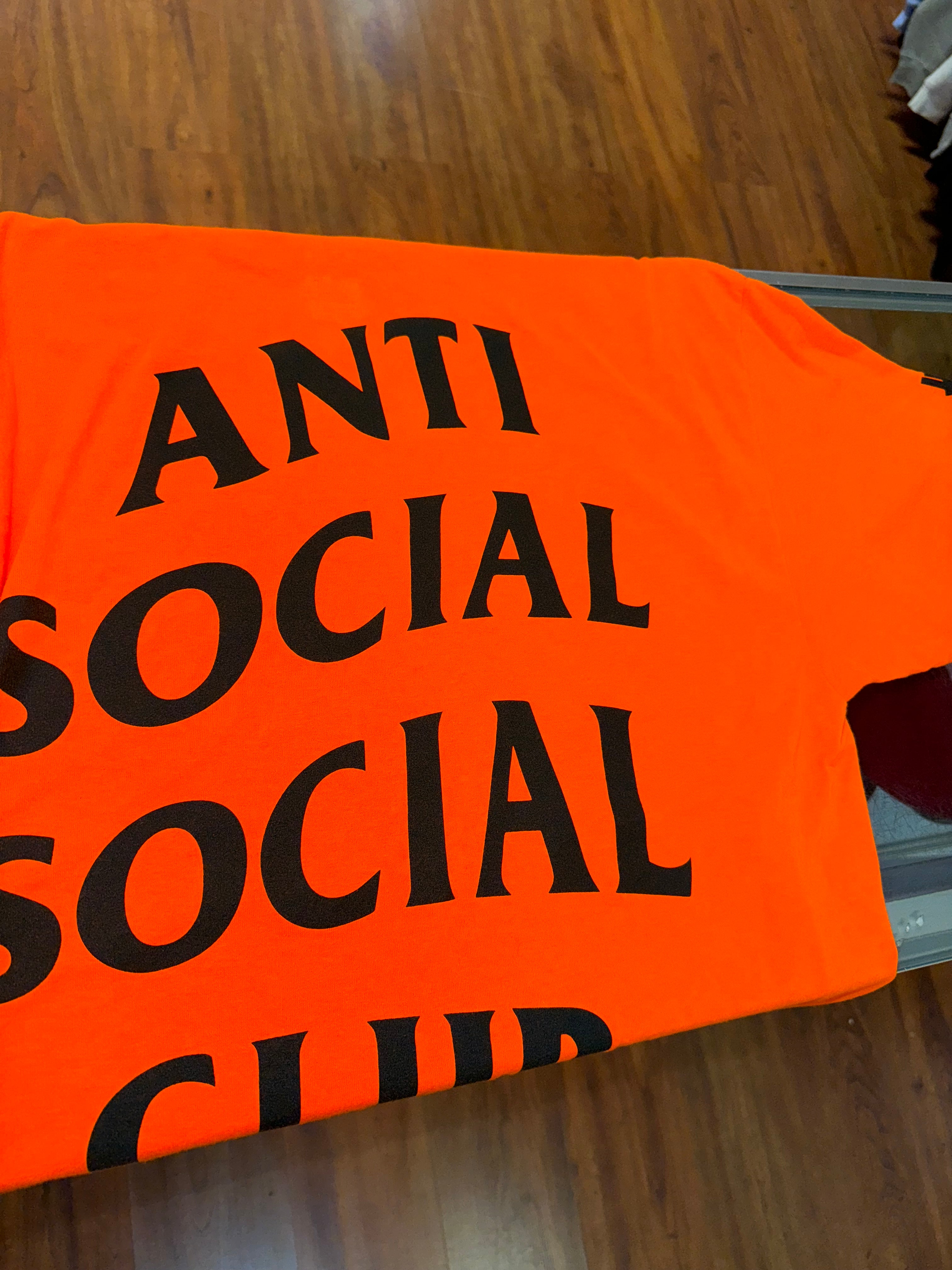 Size XL ASSC x Undefeated T Shirt “Orange”