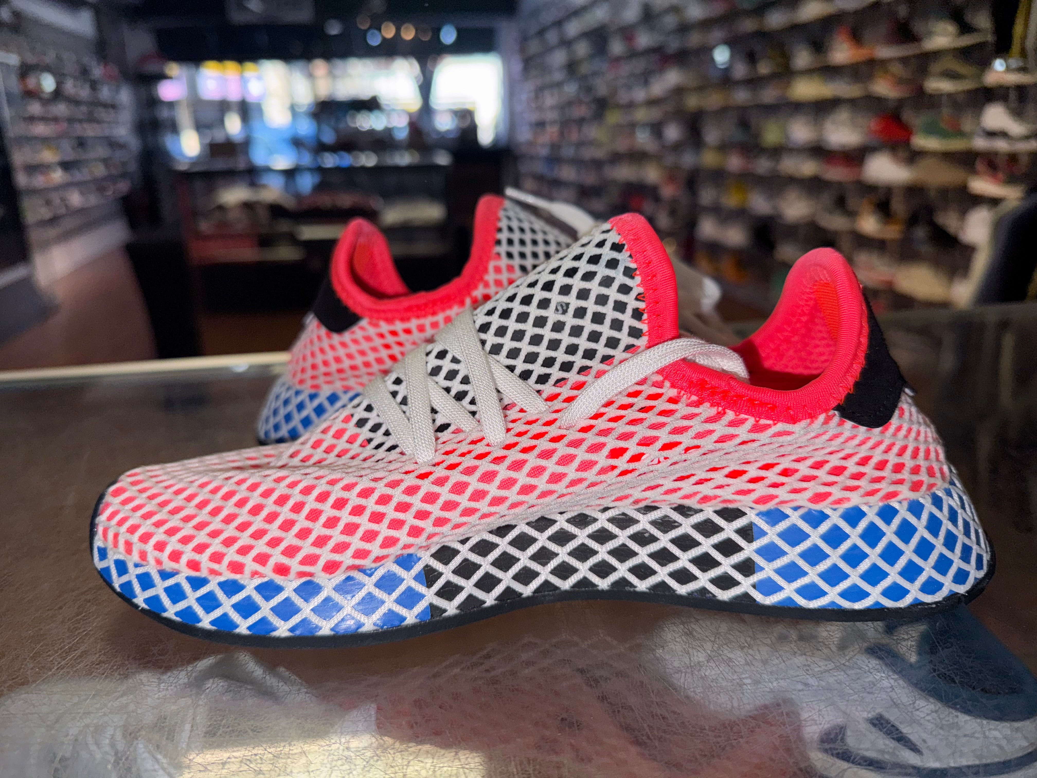 Size 5 Adidas Deerupt Runner J "Solar Red"