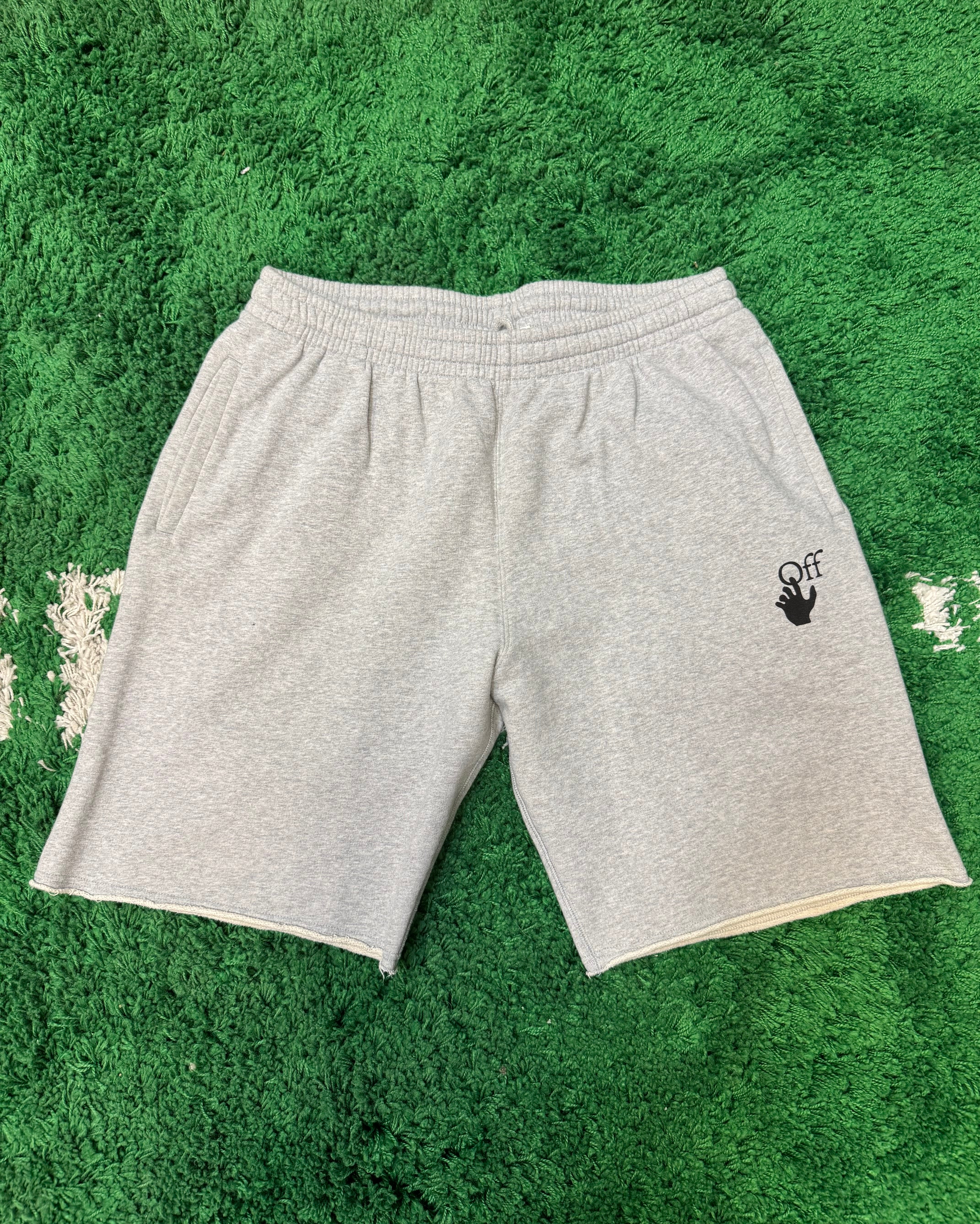 Size XL Off White Track Shorts “Grey”