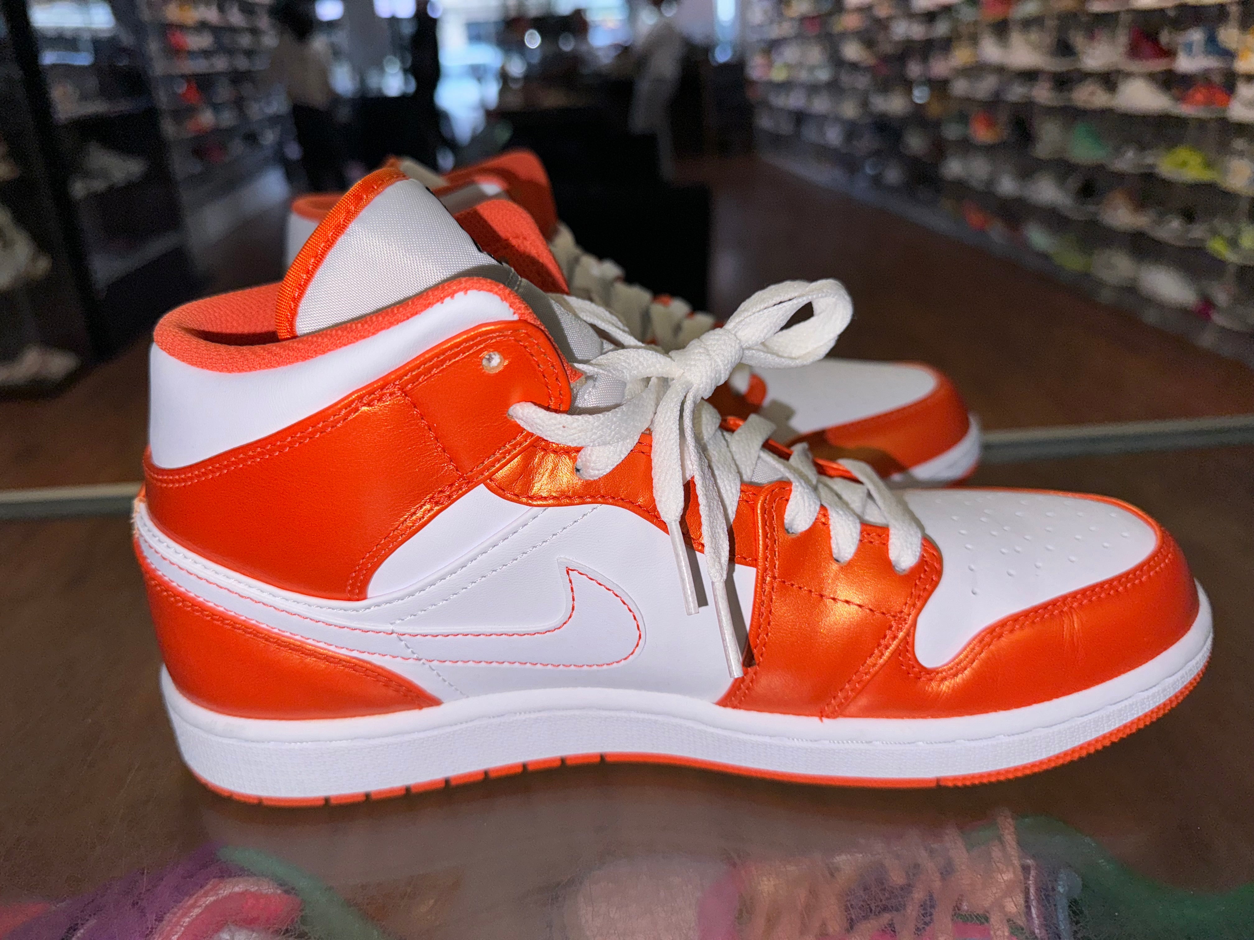 Size 9.5 Air Jordan 1 Mid “Electro Orange”