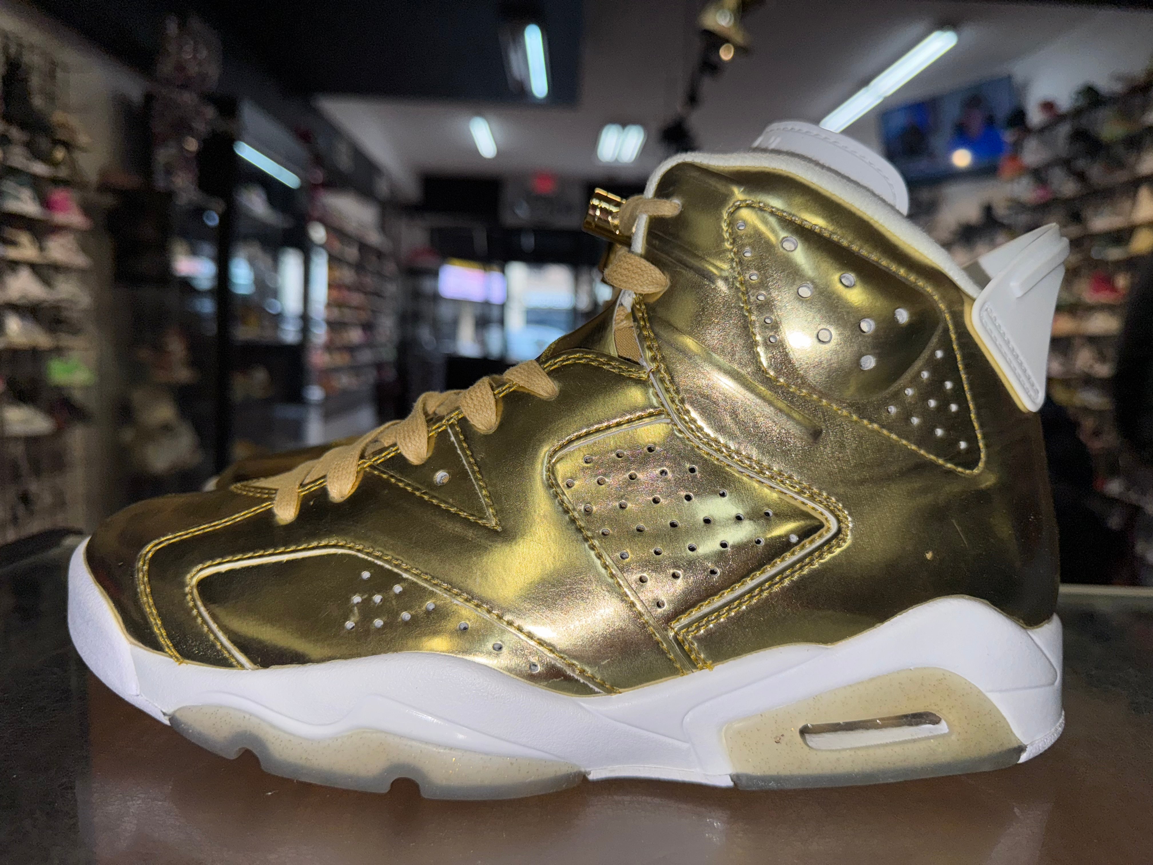 Size 9 Air Jordan 6 Pinnacle "Gold"