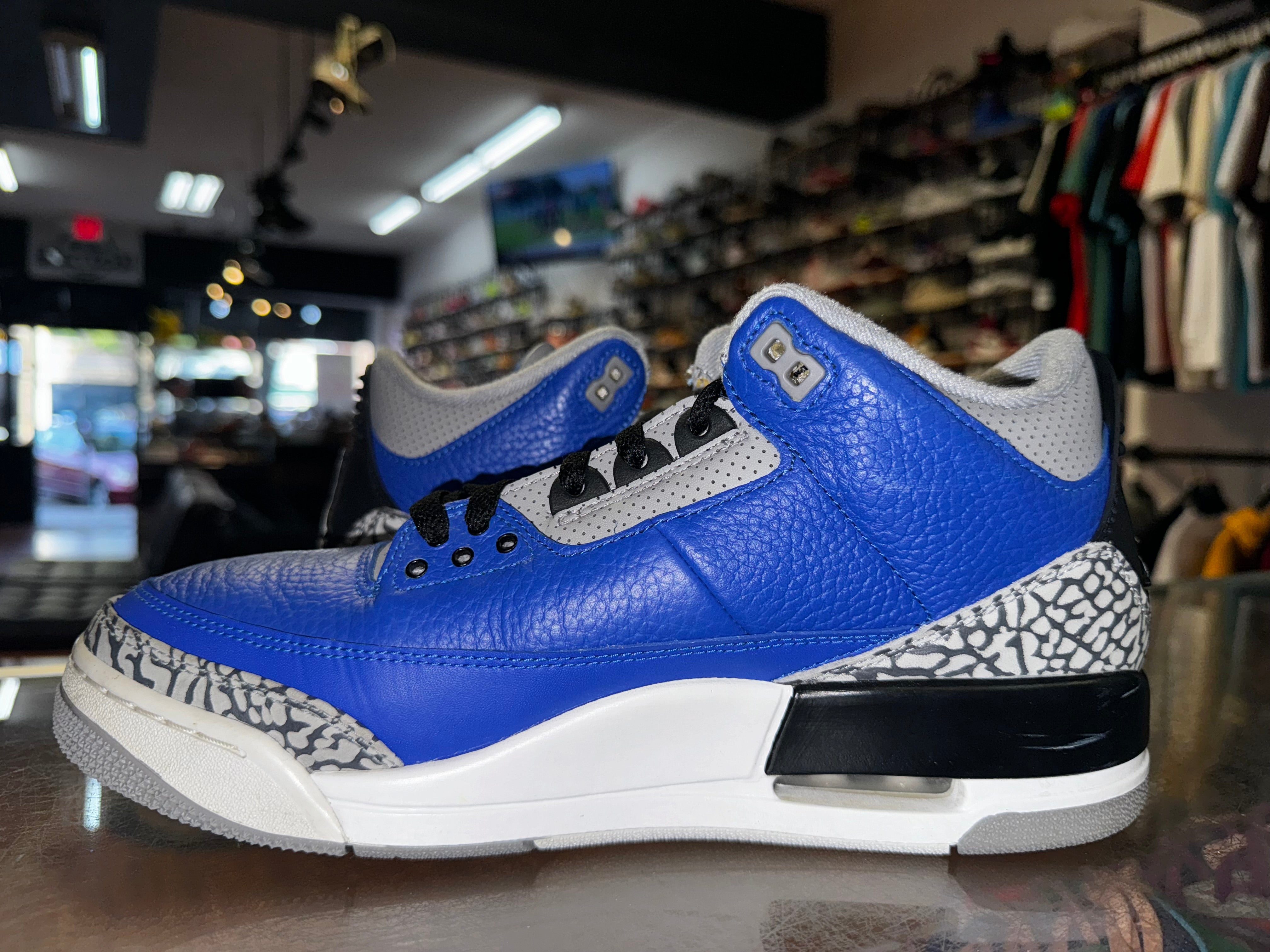 Size 9.5 Air Jordan 3 "Varsity Royal Cement"