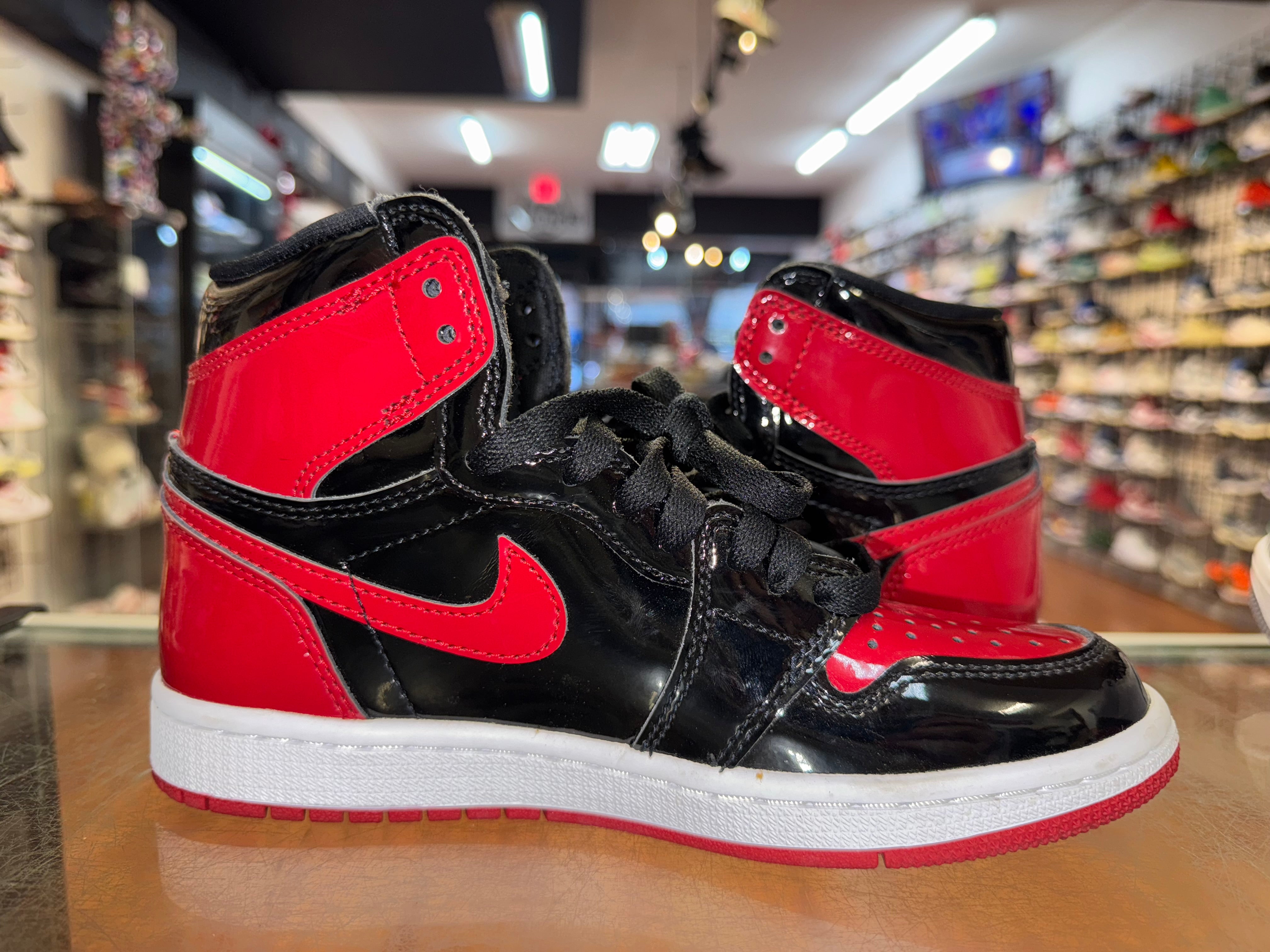 Size 4.5 Air Jordan 1 "Patent Bred"