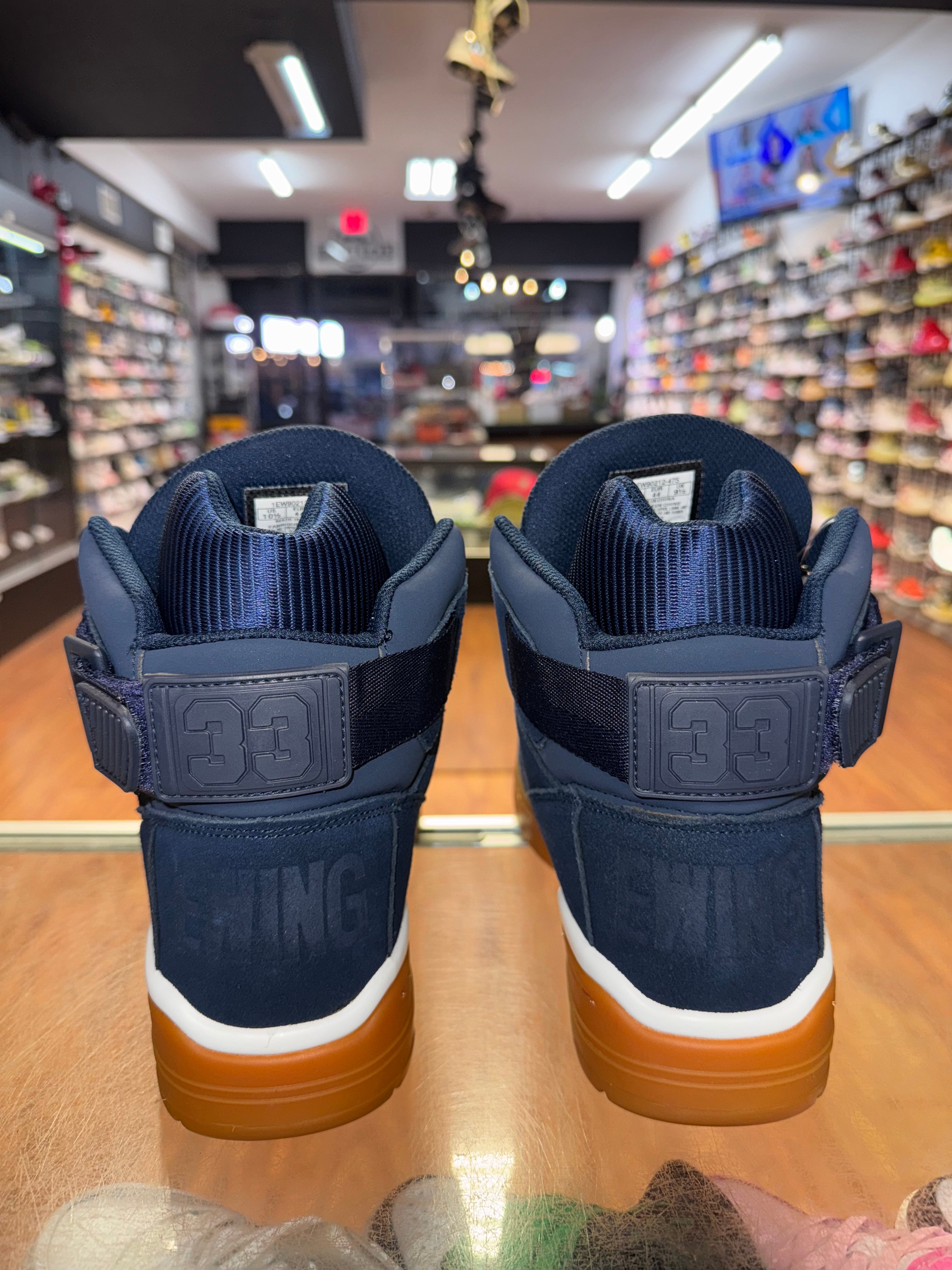 Size 10.5 Ewing 33 High “Navy Gum” Brand New