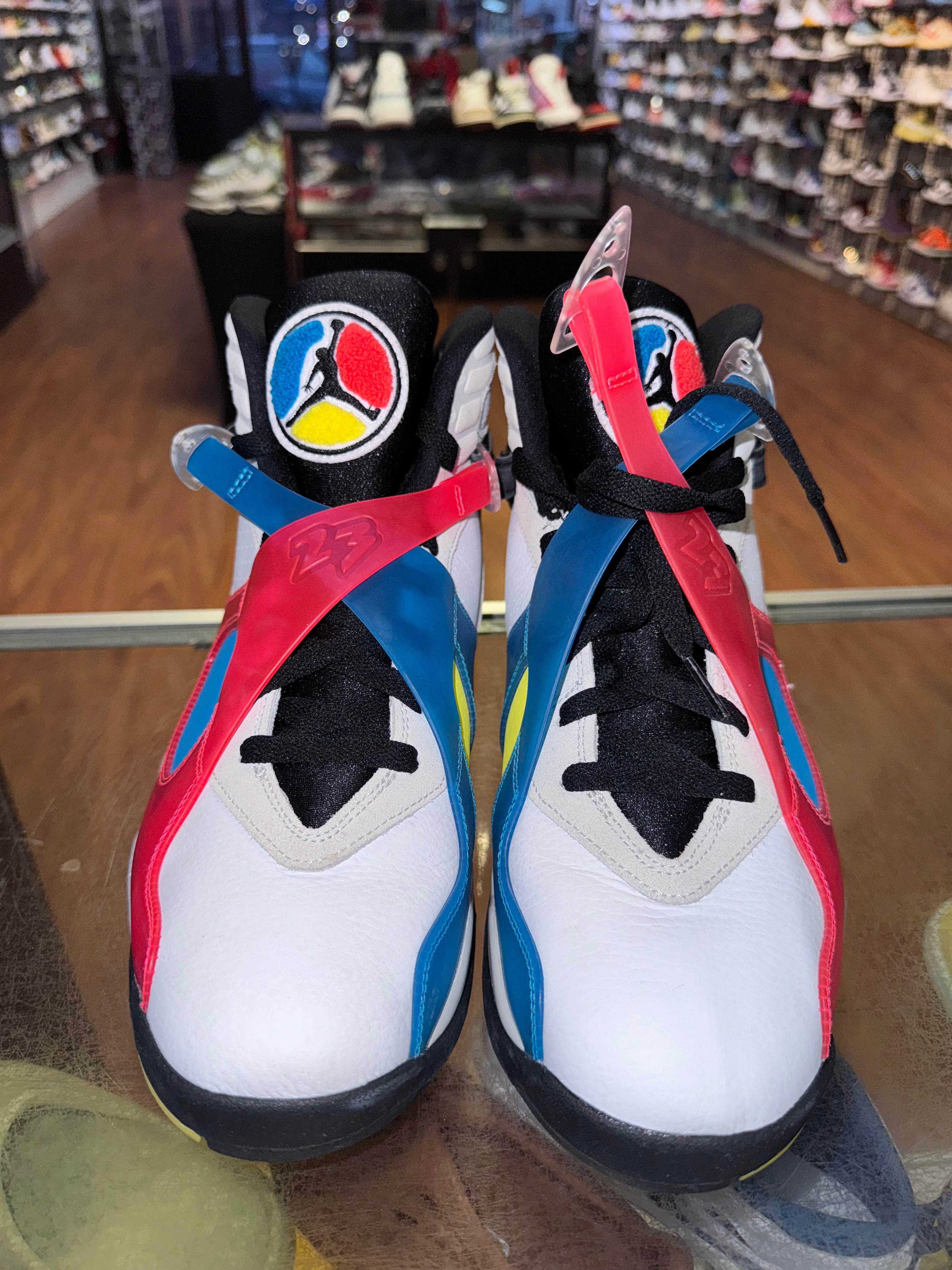 Size 11 Air Jordan 8 "White Multicolor"