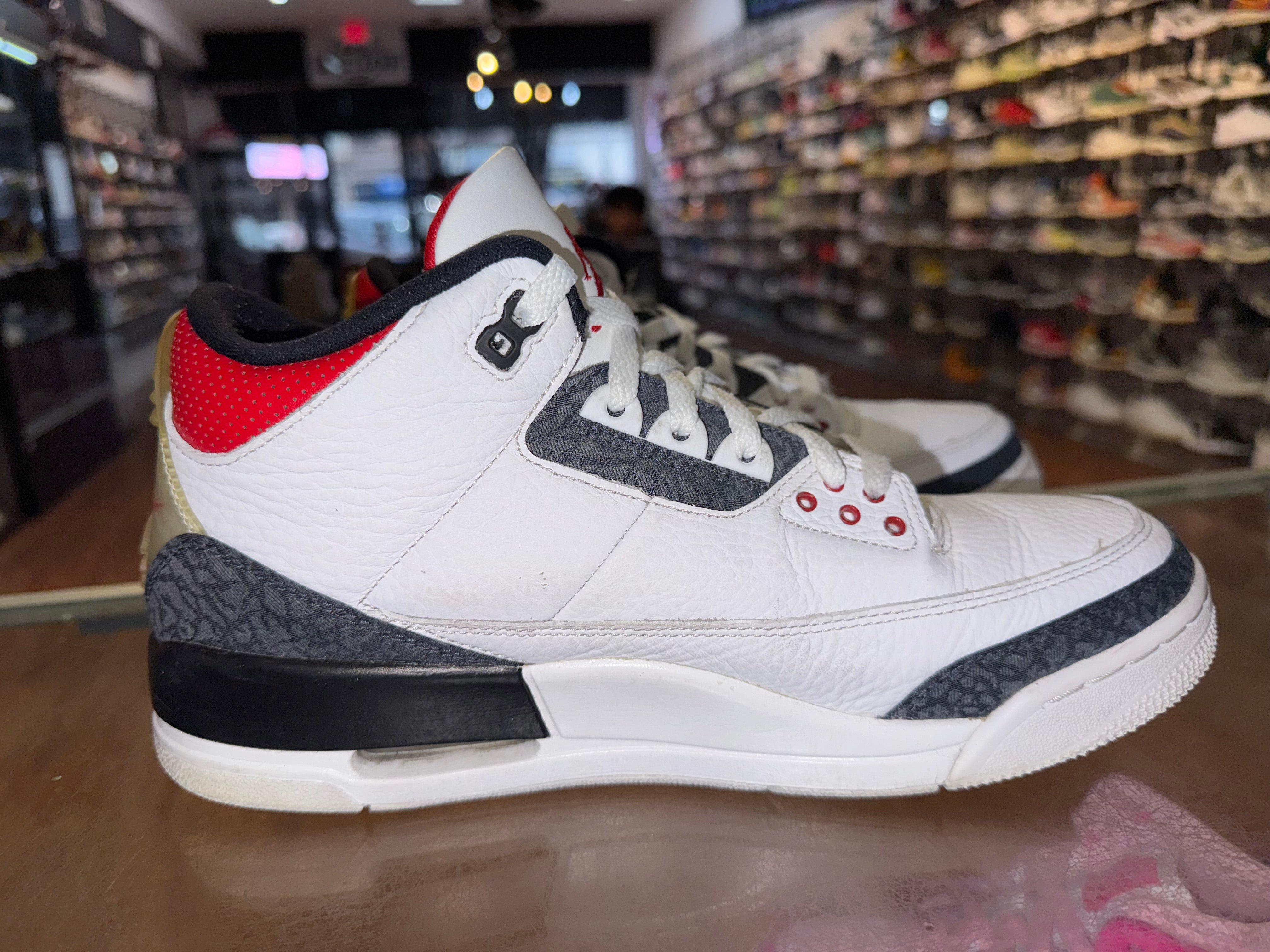 Size 10 Air Jordan 3 “Fire Red Denim”