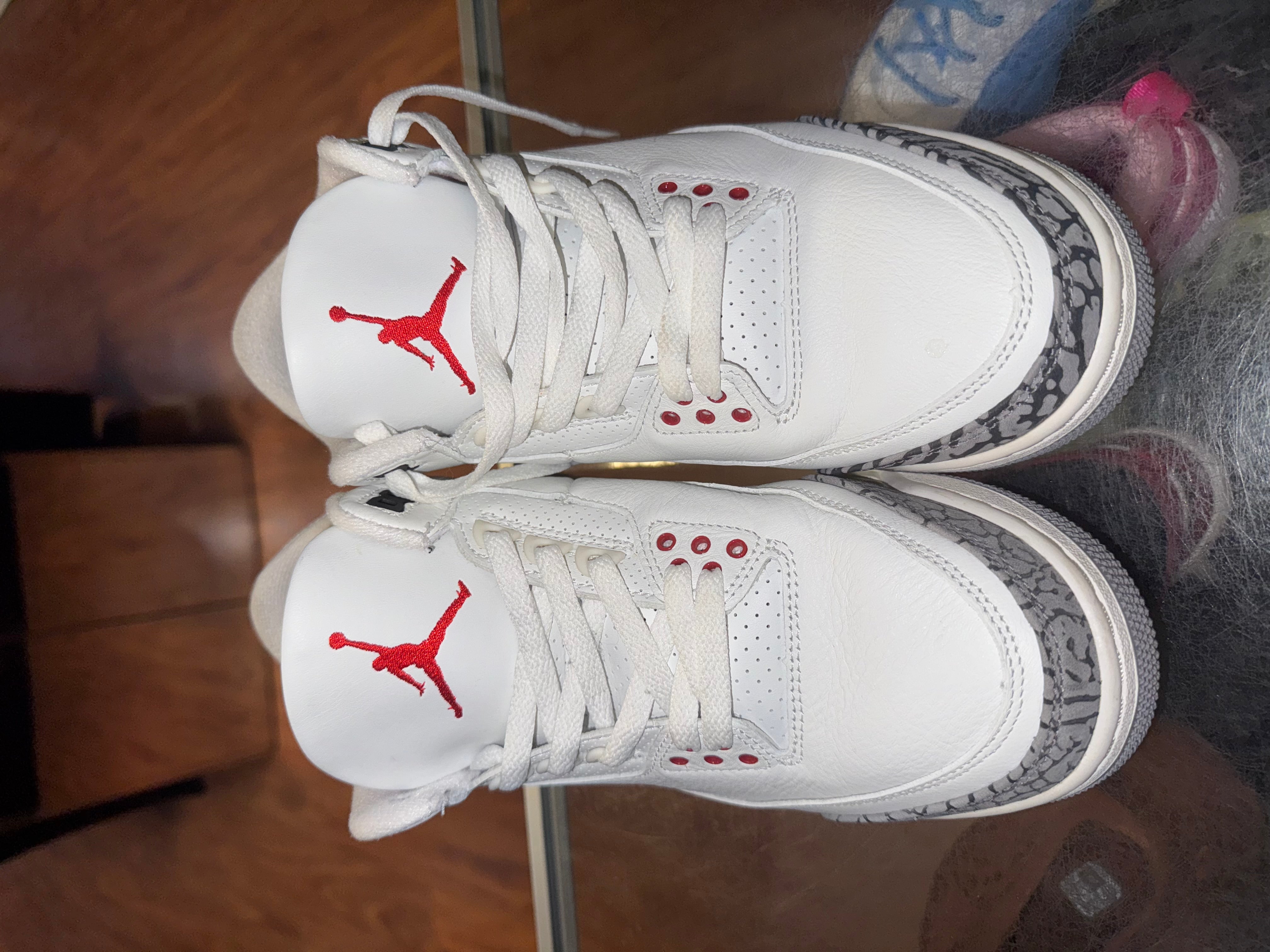 Size 8.5 Air Jordan 3 Reimagined "White Cement"