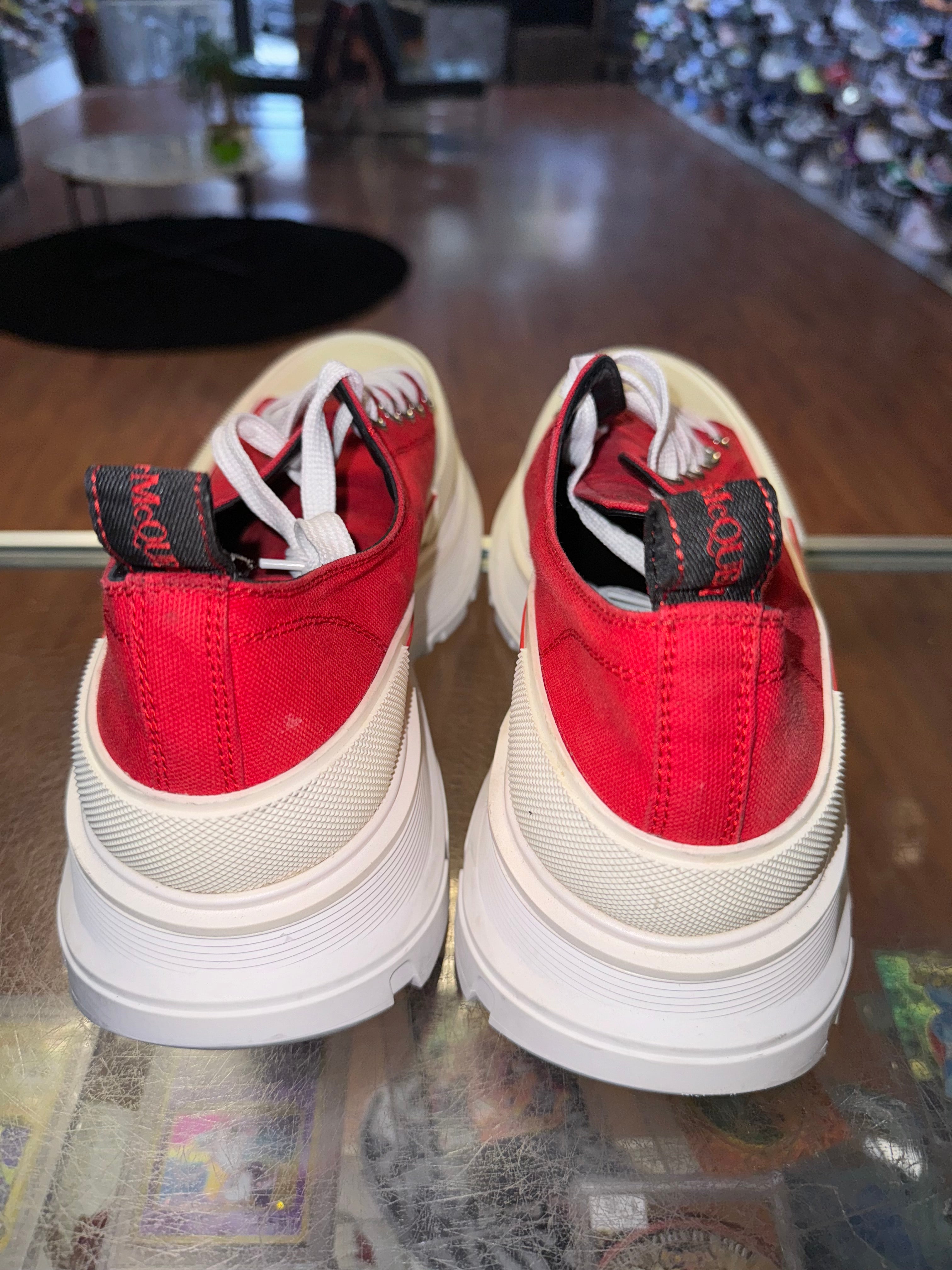 Size 12 (45EU) Alexander McQueen Low “Red/White”