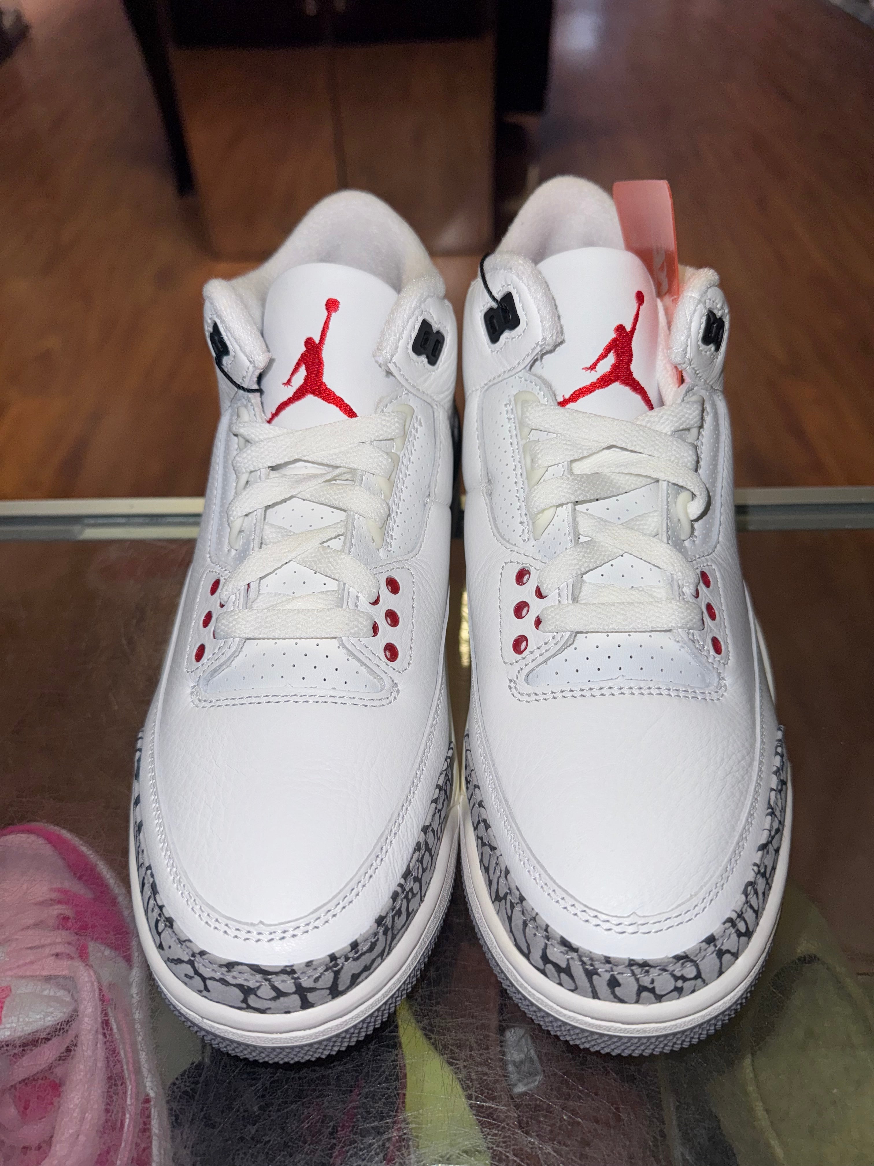 Size 8 Air Jordan 3 Reimagined “White Cement” Brand New