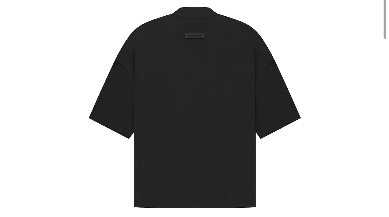 XS Essentials Arch Logo T-Shirt "Jet Black" Brand New