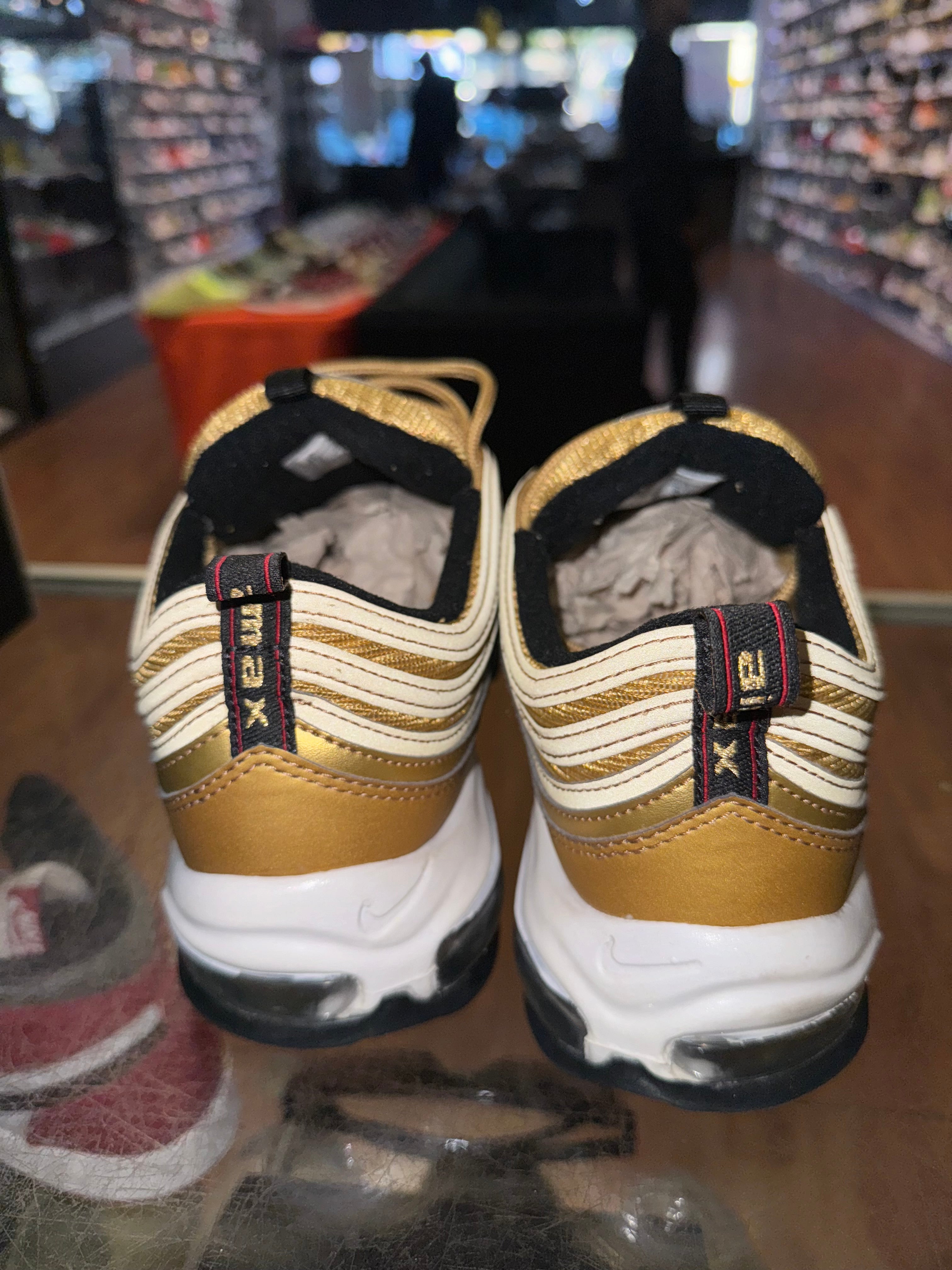 Size 9.5 (11W) Air Max 97 “Metallic Gold”