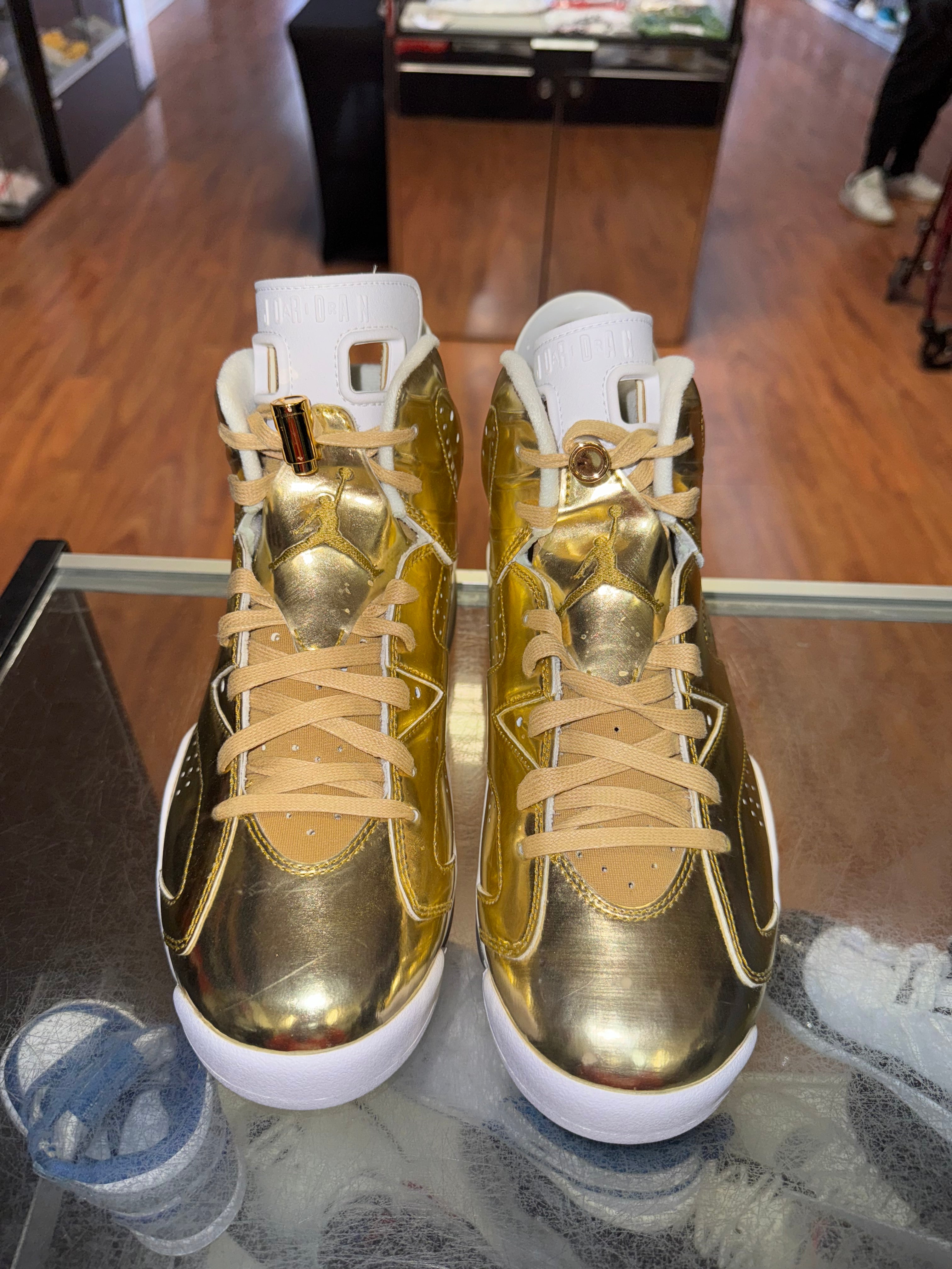 Size 9 Air Jordan 6 Pinnacle "Gold"