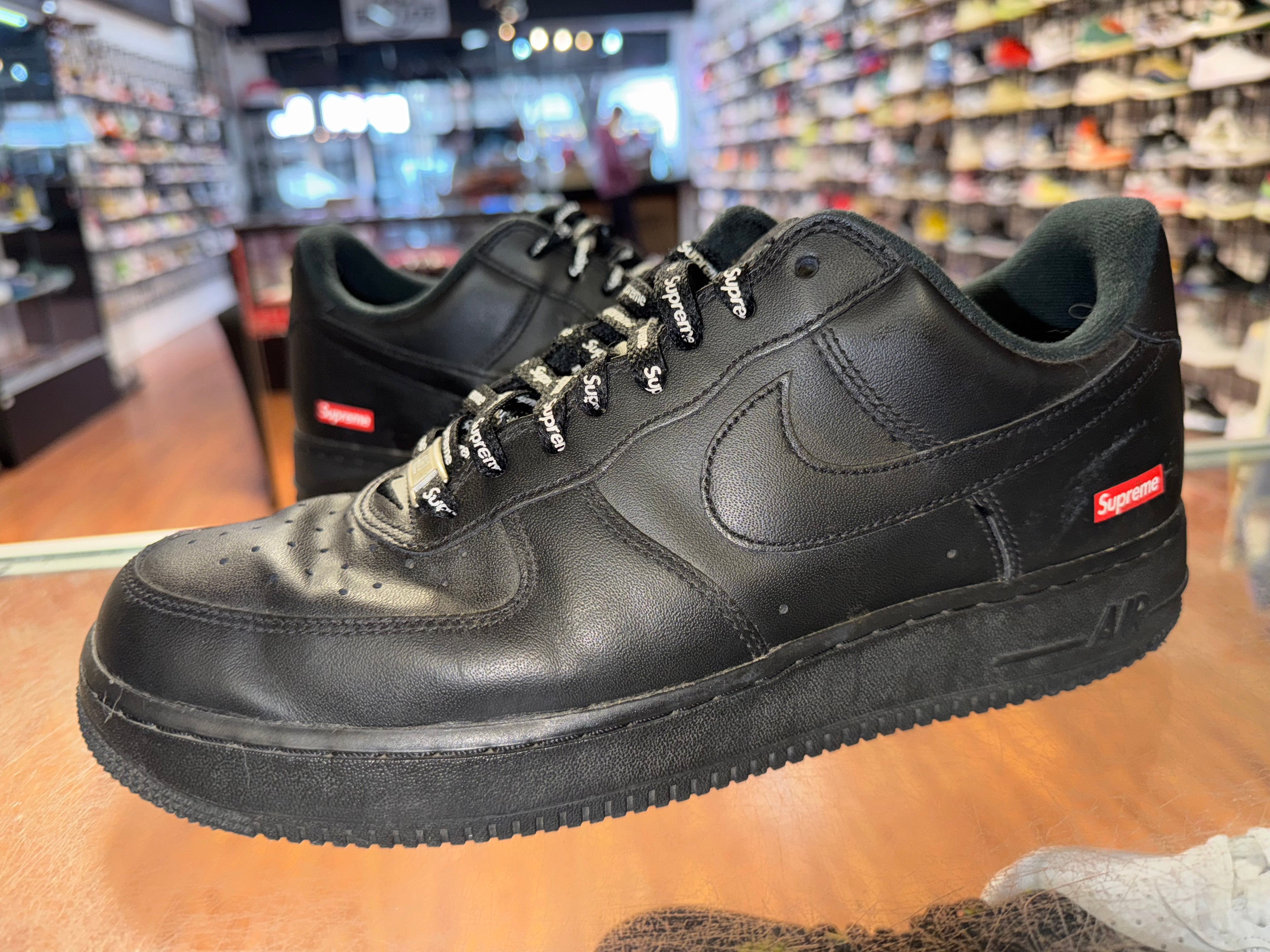 Size 10 Air Force 1 Supreme “Black”