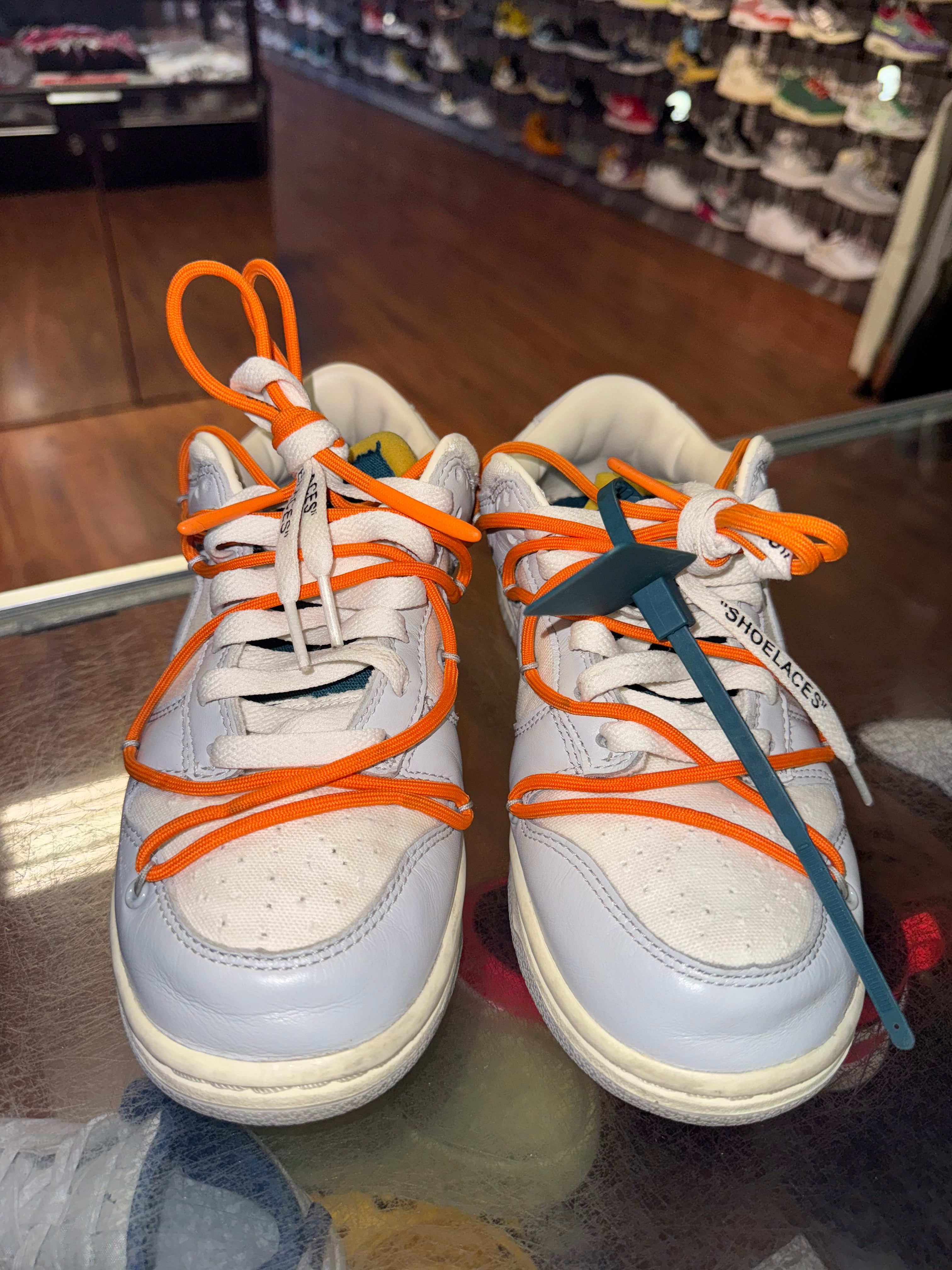 Size 6.5 Dunk Low Off White "Lot 44"