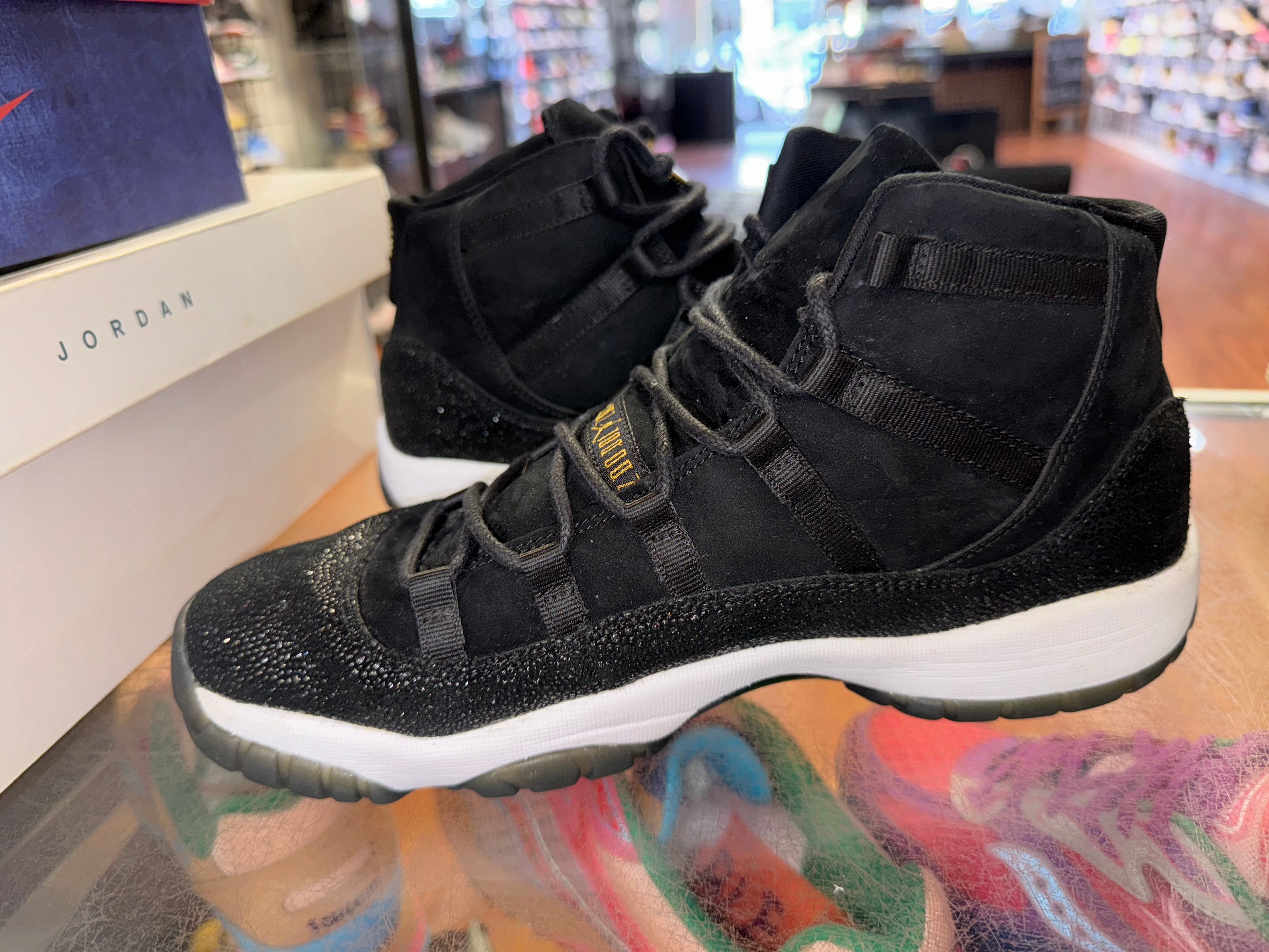 Size 9.5 (11W) Air Jordan 11 Heiress “Black”