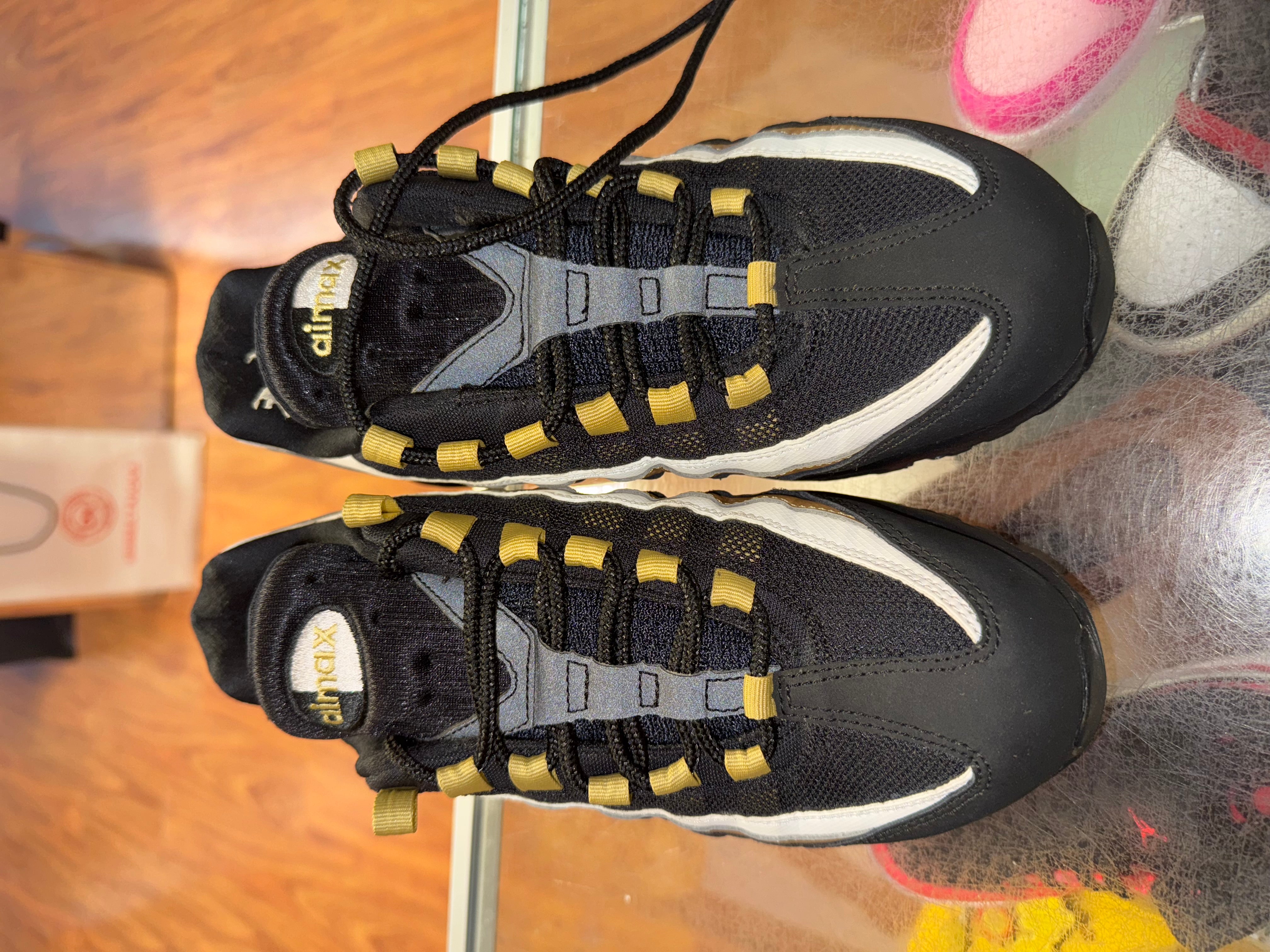 Size 6 Air Max 95 "Black Metallic Gold"