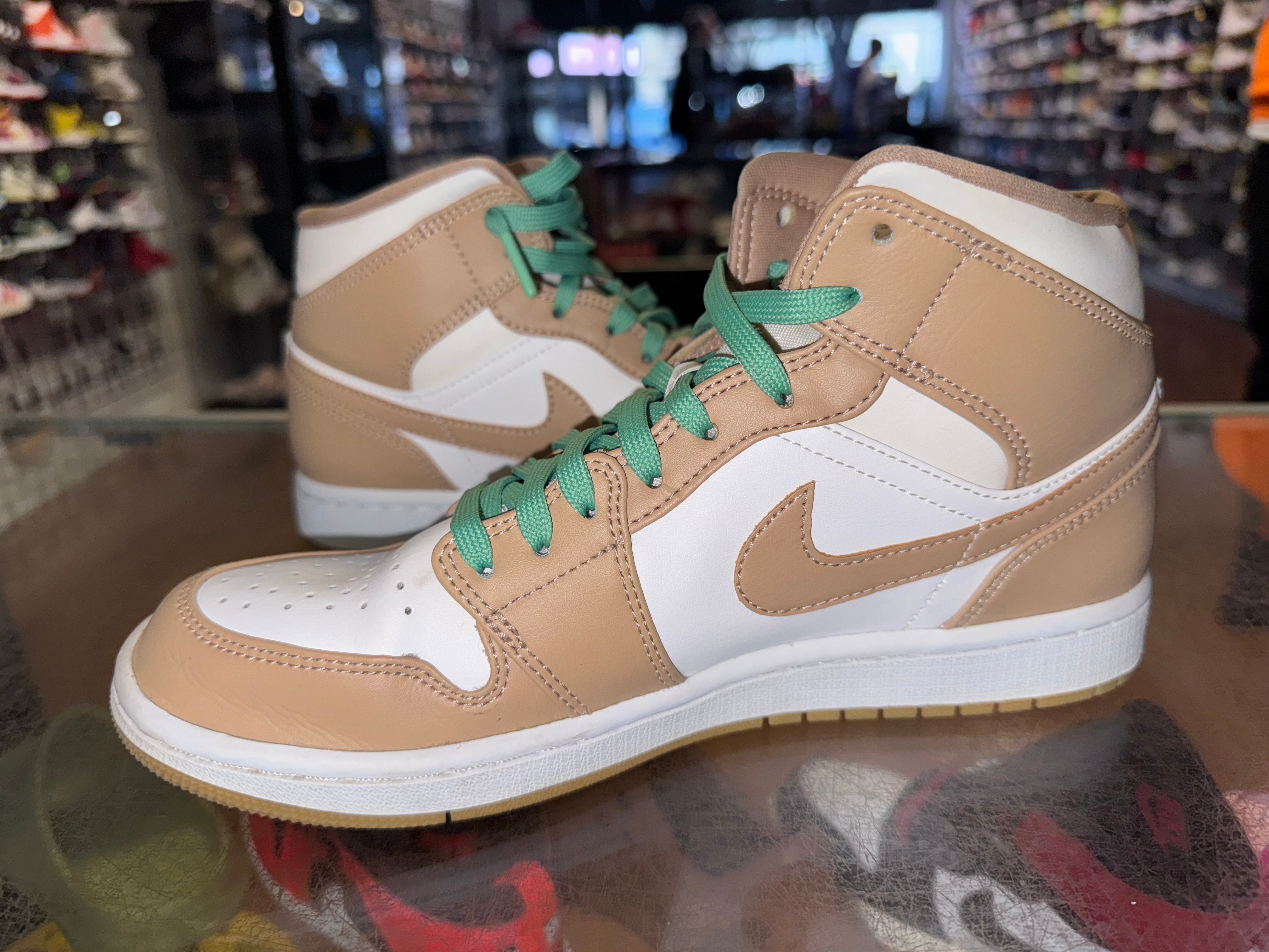 Size 8 Air Jordan 1 Mid "Tan Gum"