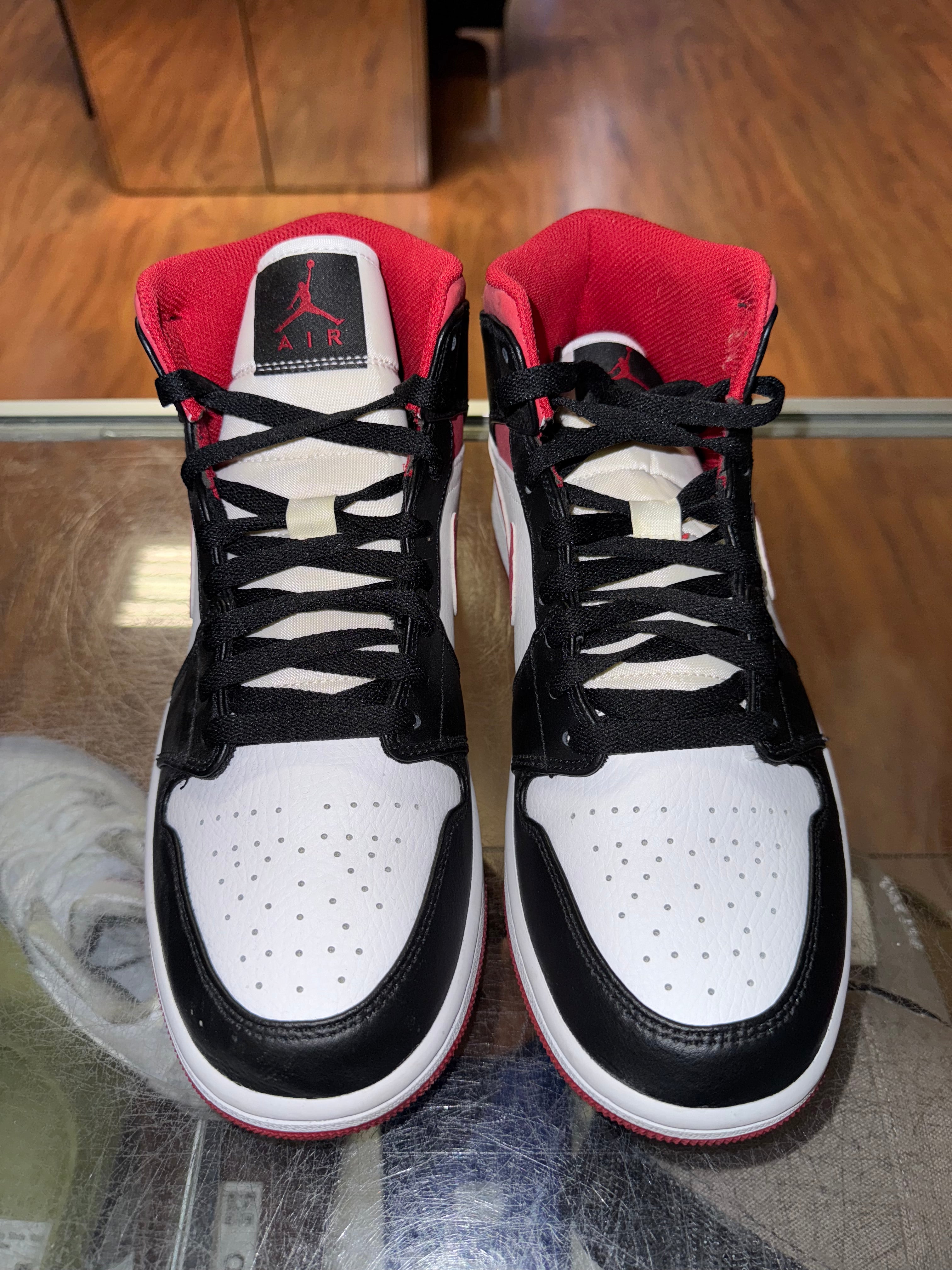 Size 8.5 Air Jordan 1 Mid "Gym Red Black White"