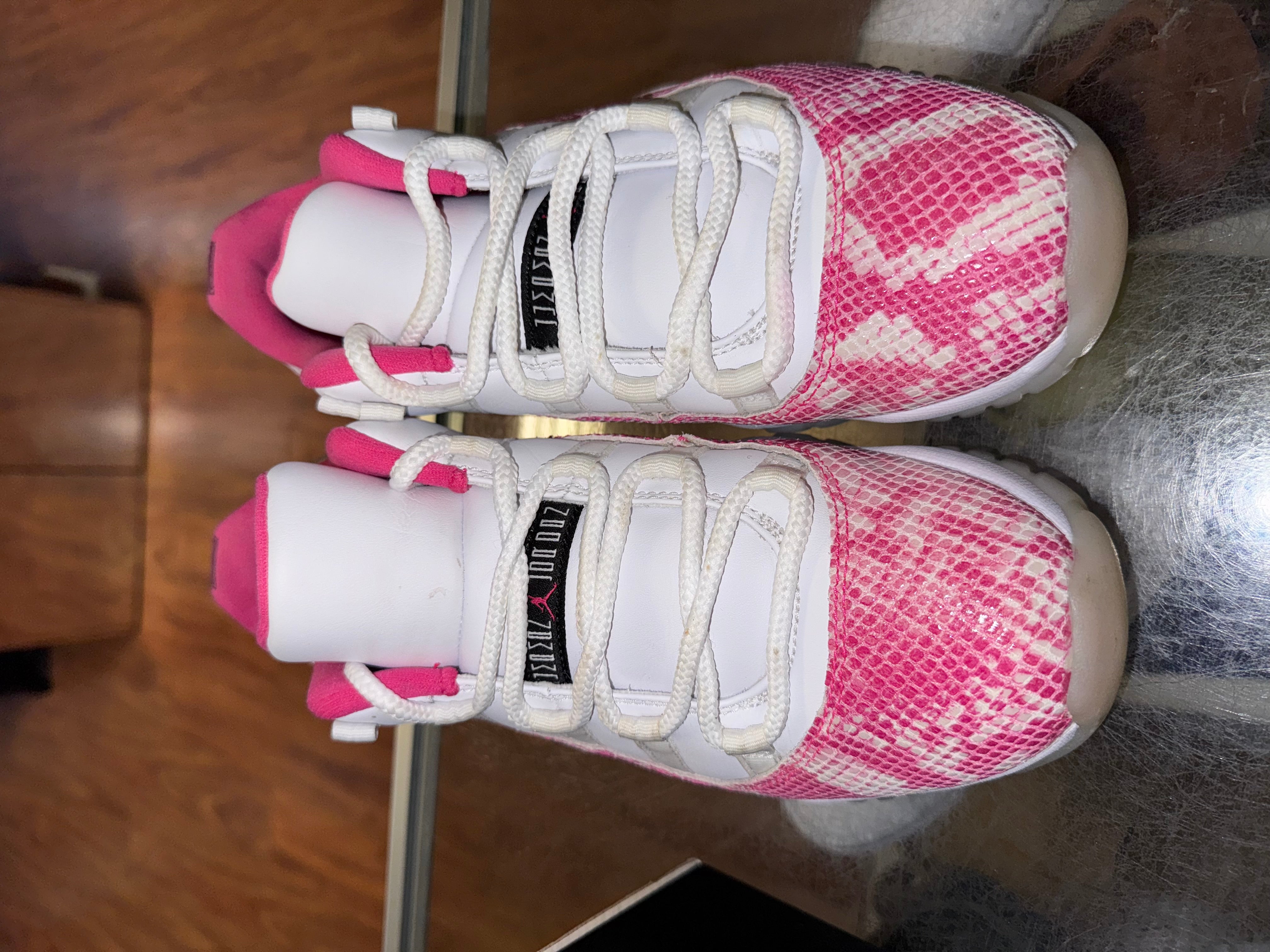 Size 7.5 (9W) Air Jordan 11 Low "Pink Snakeskin"