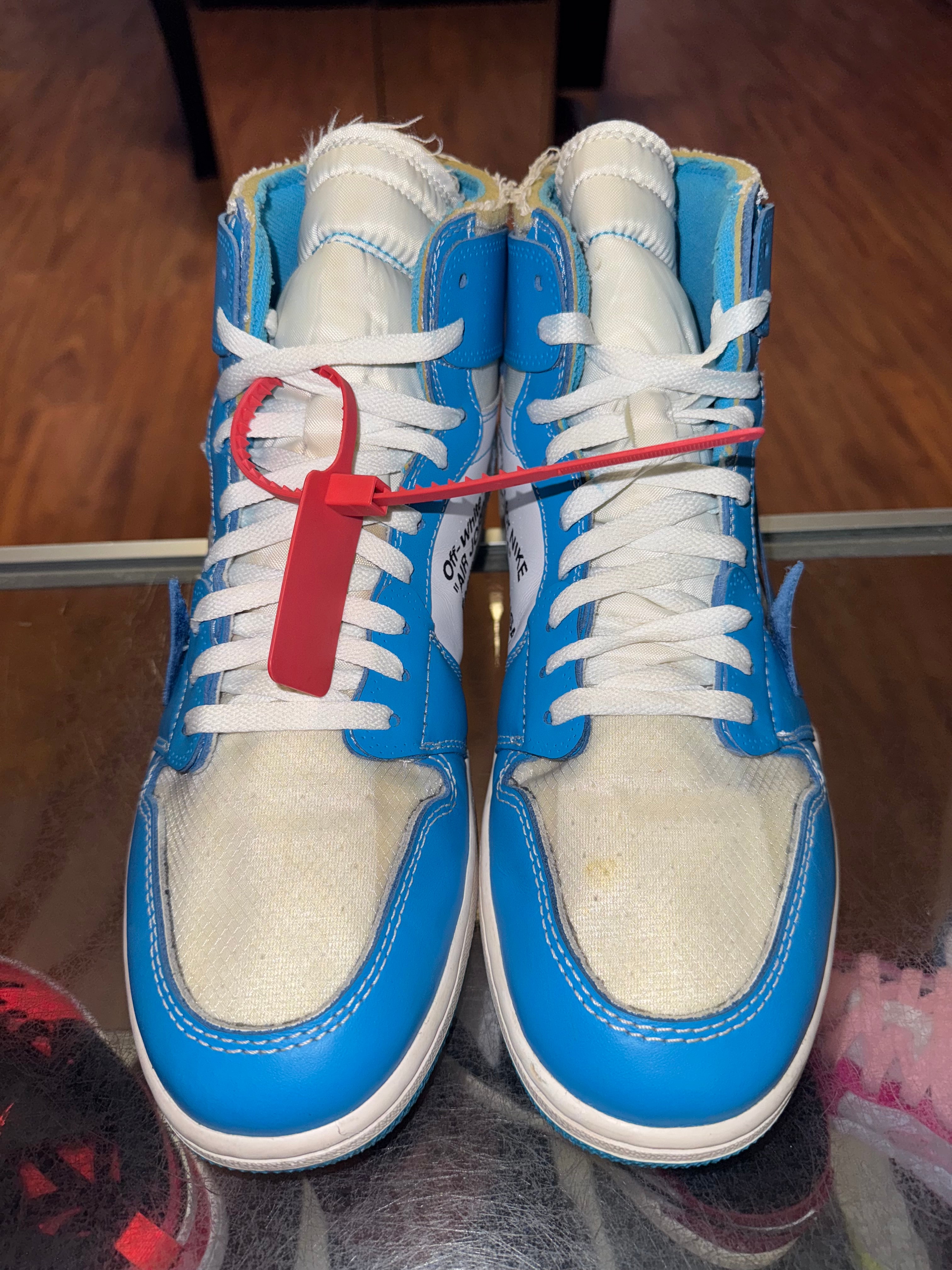 Size 12 Air Jordan 1 Off White "University Blue"