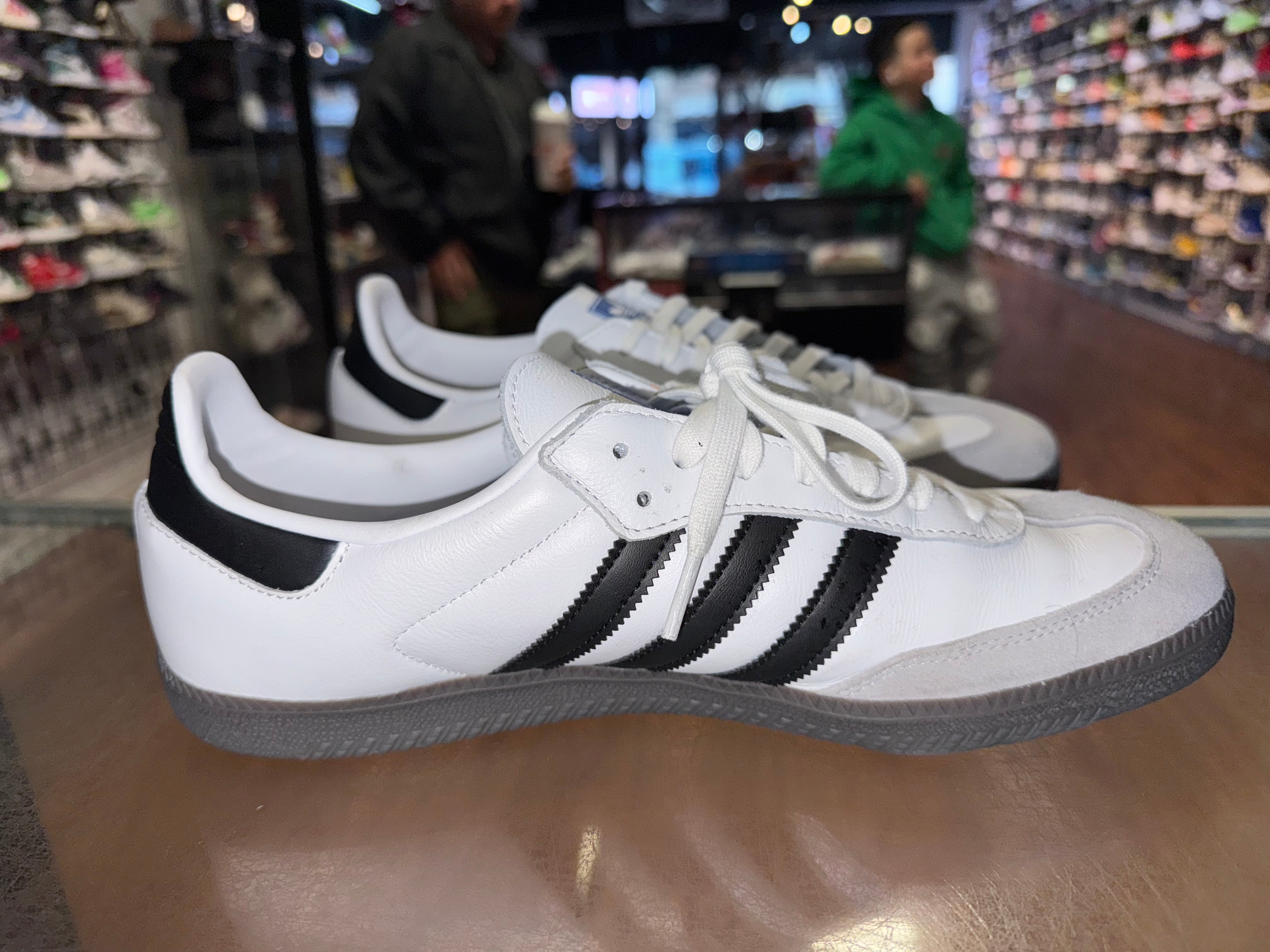 Size 12 Adidas Samba OG "Core White Core Black"