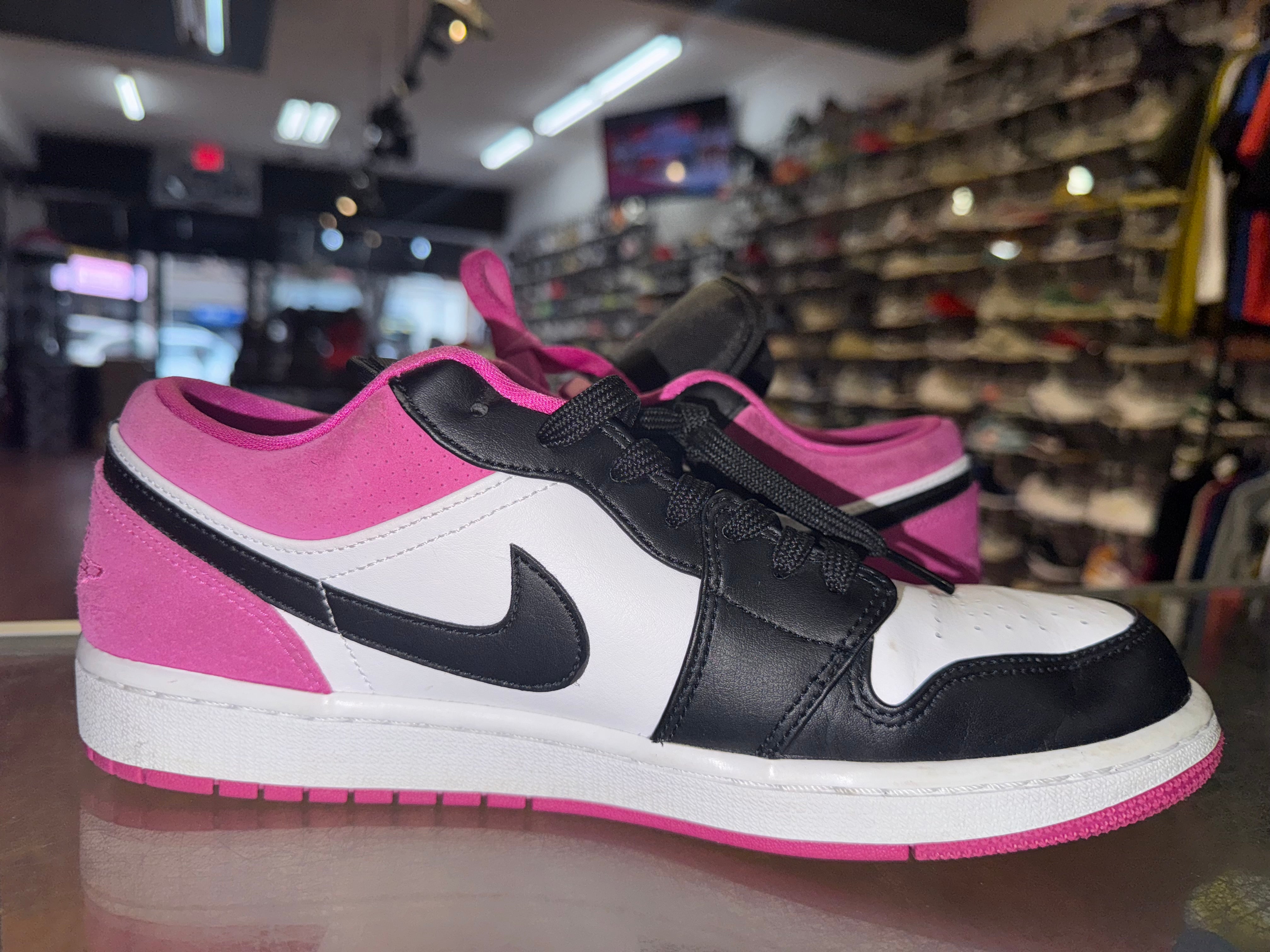 Size 9.5 Air Jordan 1 Low "Black Active Fuchsia"