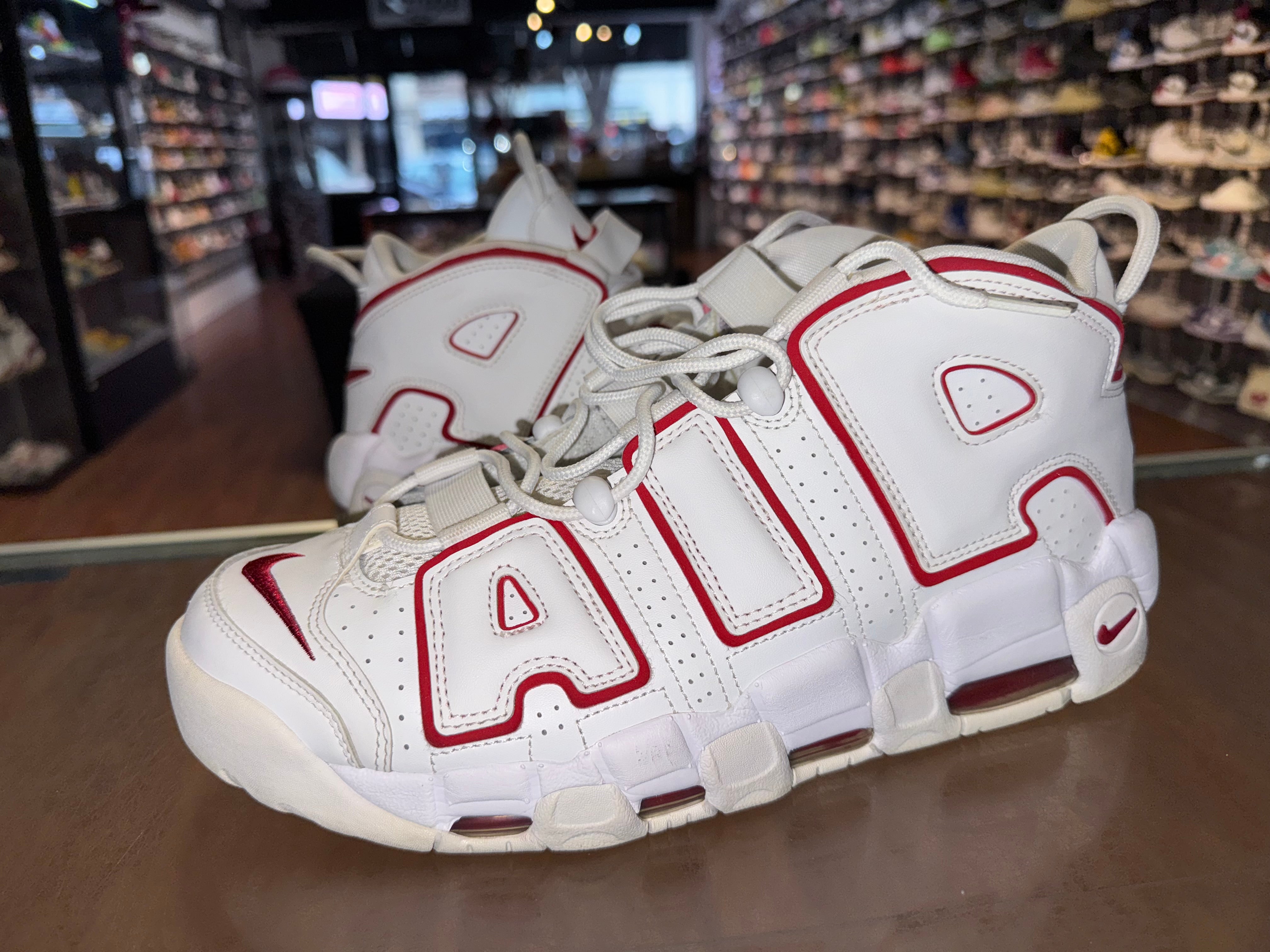 Size 11 Air More Uptempo “University Red”