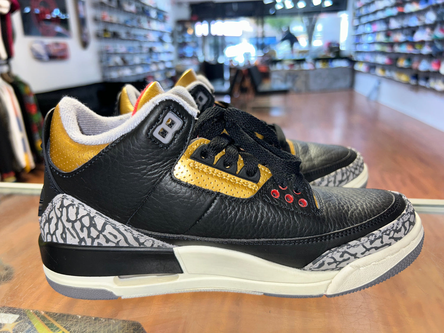 Size 6 (7.5W) Air Jordan 3 “Gold Cement”