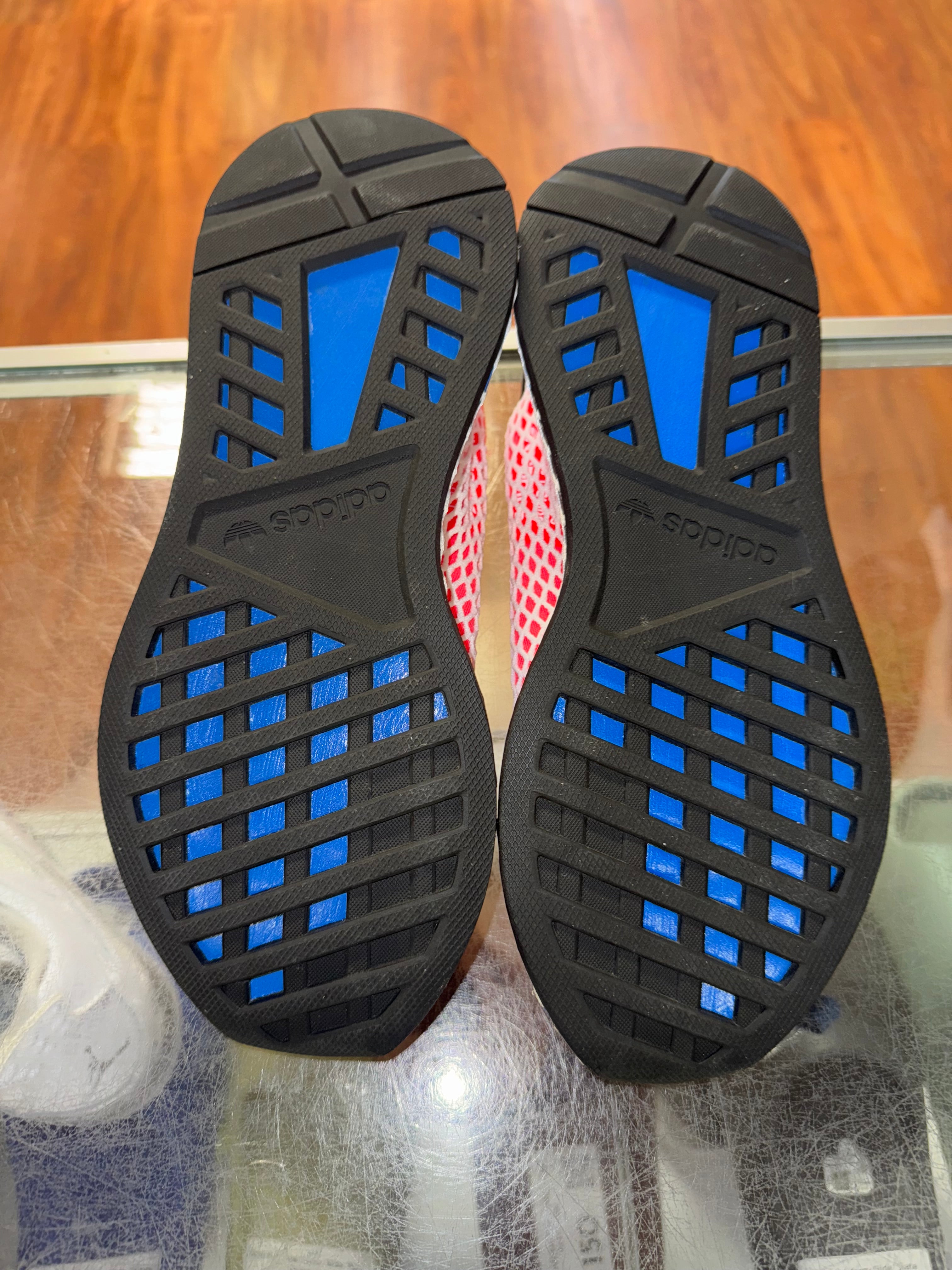 Size 5 Adidas Deerupt Runner J "Solar Red"