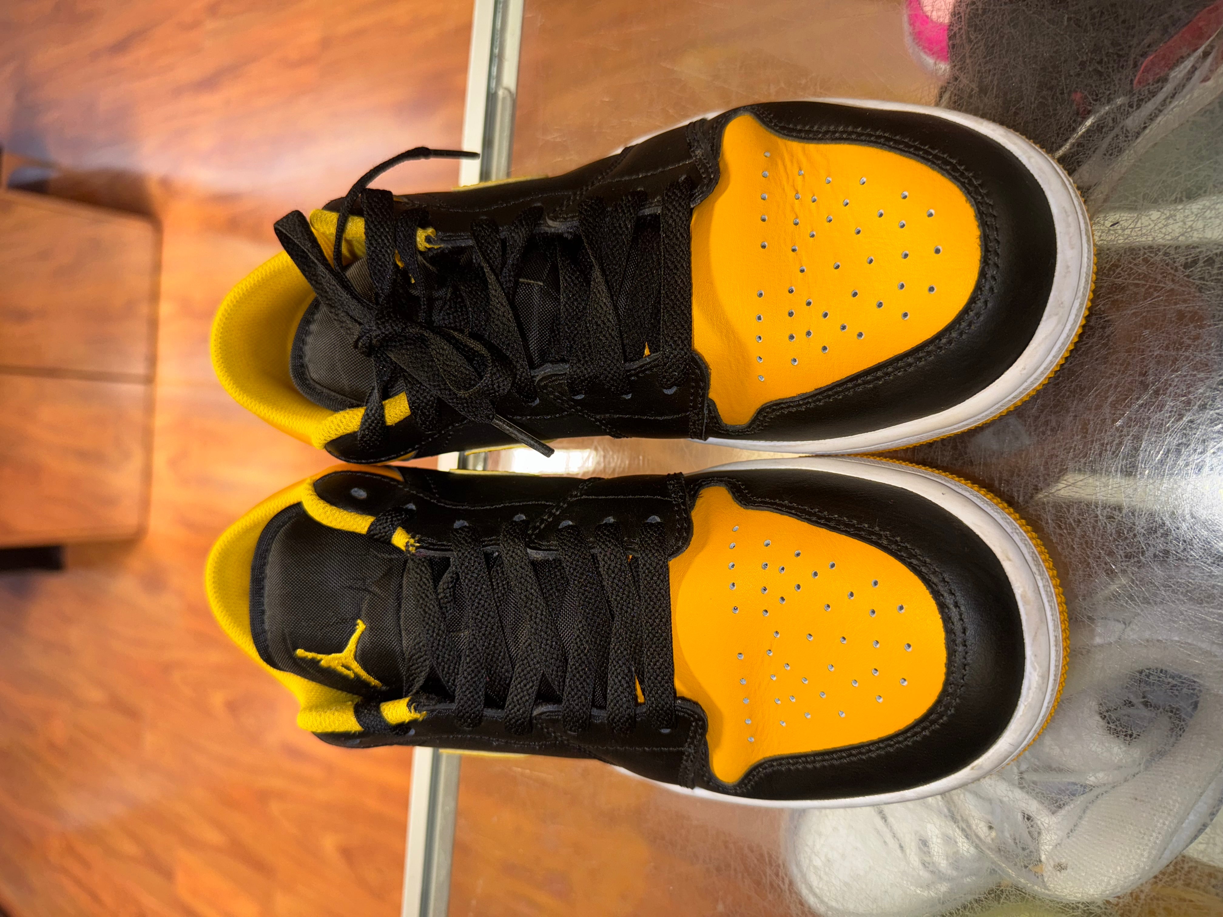 Size 7.5 Air Jordan 1 Low "Yellow Ochre"