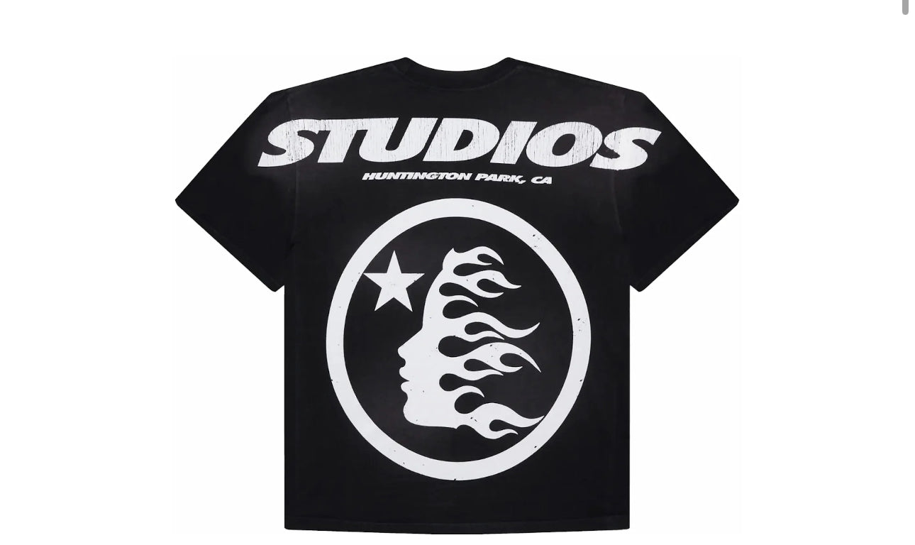 X-Small Hellstar Studio Cartoon Logo T-Shirt "Black" Brand New