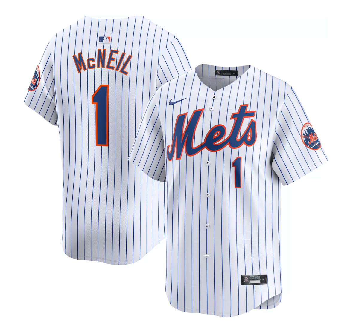 Large Nike New York Mets Jeff McNeil Jersey "White" Brand New