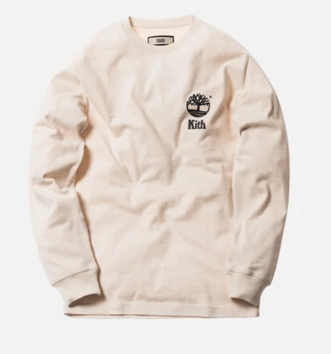 Medium KITH x Timberland Longe Sleeve Shirt "Cream"